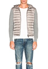 Moncler Maglione Tricot Cardigan in Charcoal | FWRD