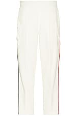 Moncler Sweat Bottoms in White, view 1, click to view large image.