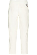 Moncler Sweat Bottoms in White, view 2, click to view large image.