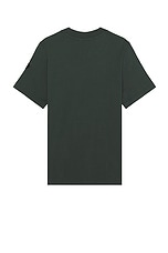 Moncler Short Sleeve Logo T-shirt in Kombu Green, view 2, click to view large image.