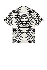 Moncler Short Sleeve Shirt in Black & White, view 2, click to view large image.