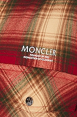 Moncler Long Sleeve Shirt in Plaid, view 4, click to view large image.