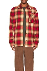 Moncler Long Sleeve Shirt in Plaid, view 5, click to view large image.