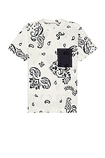 Moncler Ss T-shirt in Bandana Print, view 1, click to view large image.