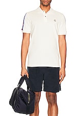 Moncler Polo in White, view 4, click to view large image.