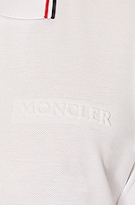 Moncler Polo in Whtie, view 4, click to view large image.