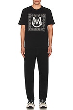 Moncler T-shirt in Black, view 5, click to view large image.