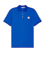 Moncler Polo in Bluette, view 1, click to view large image.