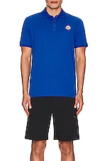 Moncler Polo in Bluette, view 4, click to view large image.