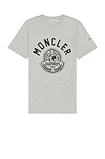 Moncler T-shirt in Grey, view 1, click to view large image.