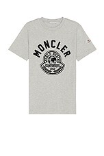 Moncler T-shirt in Grey, view 1, click to view large image.