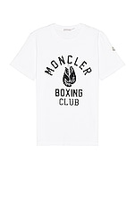 Moncler T-shirt in White, view 1, click to view large image.