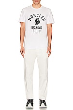 Moncler T-shirt in White, view 5, click to view large image.