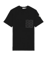 Moncler T-shirt in Black, view 1, click to view large image.