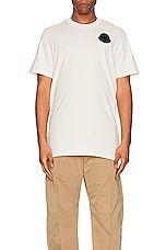 Moncler T-shirt in White, view 4, click to view large image.