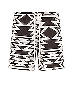 Moncler Swim Trunks in Black & White, view 1, click to view large image.