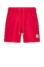 Moncler Swimwear in Red, view 1, click to view large image.