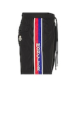 Moncler Swimwear in Black, view 3, click to view large image.