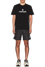 Moncler Swimshort in Black, view 5, click to view large image.