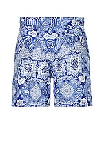 Moncler Swim Short in Bluette, view 2, click to view large image.