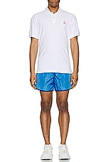Moncler Swim Short in Electric Blue, view 6, click to view large image.