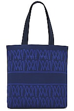 Moncler Knit Tote Bag in Navy, view 2, click to view large image.