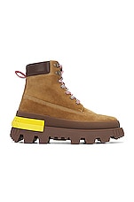 Moncler Mon Corp Ankle Boots in Light Brown, view 1, click to view large image.