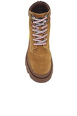 Moncler Mon Corp Ankle Boots in Light Brown, view 4, click to view large image.