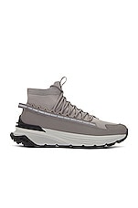 Moncler Monte Runner High Top Sneaker in Grey, view 1, click to view large image.