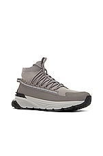Moncler Monte Runner High Top Sneaker in Grey, view 2, click to view large image.