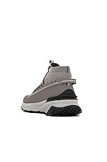 Moncler Monte Runner High Top Sneaker in Grey, view 3, click to view large image.