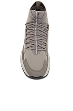 Moncler Monte Runner High Top Sneaker in Grey, view 4, click to view large image.