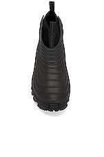 Moncler Acqua High Rain Boots in Black, view 4, click to view large image.