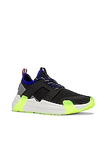 Moncler Lunarove Low Top Sneakers in Royal Black Neon, view 2, click to view large image.