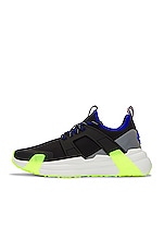 Moncler Lunarove Low Top Sneakers in Royal Black Neon, view 6, click to view large image.