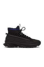 Moncler Monte Runner High Top Sneakers in Black, view 1, click to view large image.
