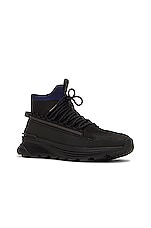 Moncler Monte Runner High Top Sneakers in Black, view 2, click to view large image.