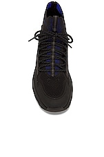 Moncler Monte Runner High Top Sneakers in Black, view 4, click to view large image.
