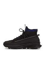 Moncler Monte Runner High Top Sneakers in Black, view 5, click to view large image.