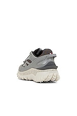 Moncler Trailgrip Low Top Sneakers in Silver Grey, view 3, click to view large image.