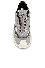 Moncler Trailgrip Low Top Sneakers in Silver Grey, view 4, click to view large image.