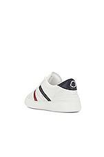Moncler Monaco M Low Top Sneaker in White, view 3, click to view large image.