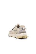 Moncler Lite Runner Sneaker in Beige, view 3, click to view large image.