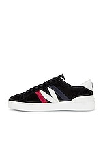 Moncler Monaco M Sneaker in Black, White & Tricolor, view 5, click to view large image.