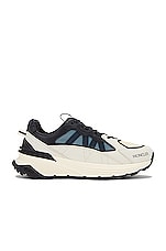 Moncler Lite Runner Sneaker in Eggshell & Black, view 1, click to view large image.