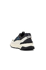 Moncler Lite Runner Sneaker in Eggshell & Black, view 3, click to view large image.