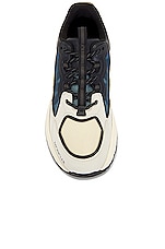 Moncler Lite Runner Sneaker in Eggshell & Black, view 4, click to view large image.