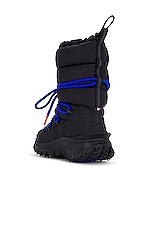 Moncler Trailgrip Apres High Snow Boots in Black, view 3, click to view large image.