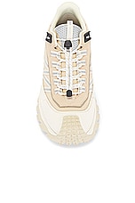 Moncler Trailgrip Low Top Sneaker in Beige, view 4, click to view large image.