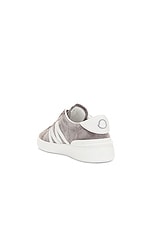 Moncler Monaco Low Top Sneaker in Smoked Pearl, view 3, click to view large image.